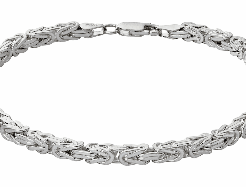 Sterling Silver Byzantine Bracelet
