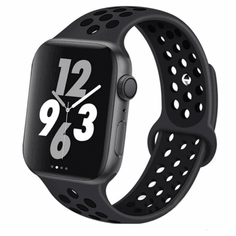 Apple Watch Band - Sport Black w/ Black Holes