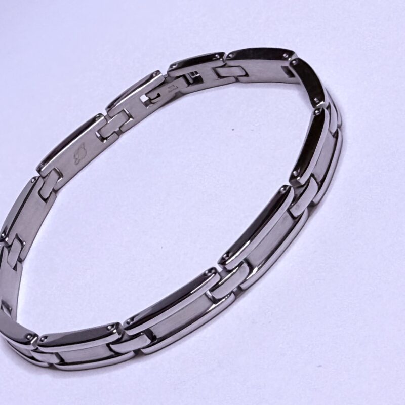 Stainless Polished Track Bracelet